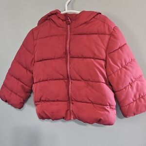 Kids Puffer Jacket - Maroonish